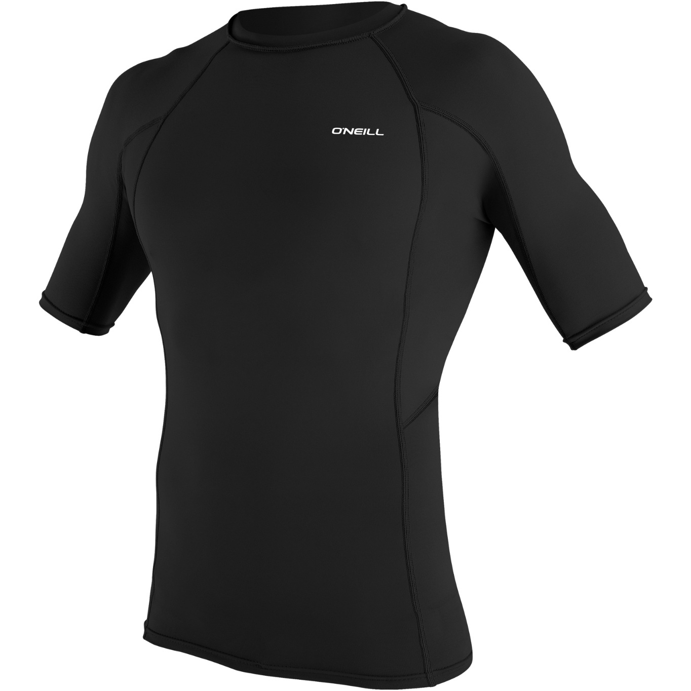 2026 O'Neill Mens Basic Skins Short Sleeve Rash Vest 5713 - Black